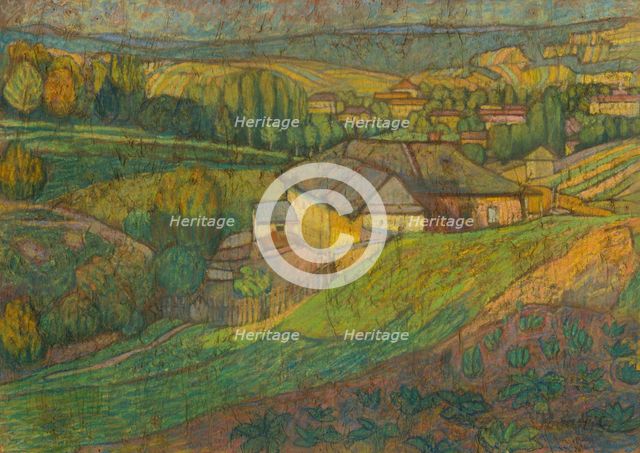 View of Kalvaria, 1910-1914. Creator: Konstantín Kövári-Kacmarik.