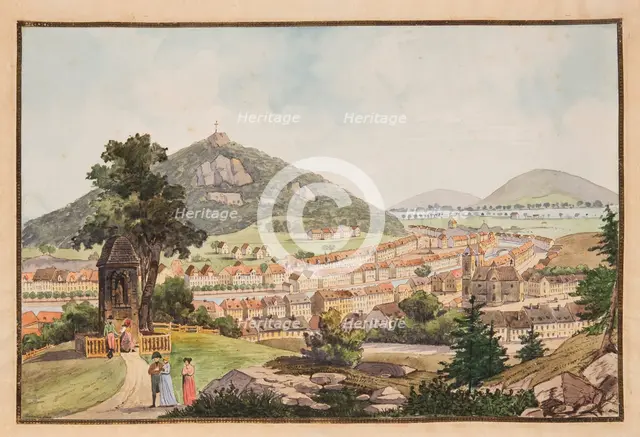 View of Karlsbad (Karlovy Vary), c. 1800. Creator: Janscha, Laurenz (1749-1812).