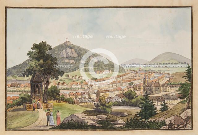 View of Karlsbad (Karlovy Vary), c. 1800. Creator: Janscha, Laurenz (1749-1812).