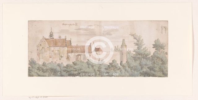 View of Kasteel Ooij, North Brabant, 1682. Creator: Josua de Grave.
