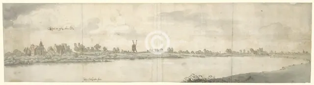 View of Kasteel Ooij, near Nijmegen, North Brabant, 1682. Creator: Josua de Grave.