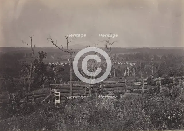 View of Kenesaw Mountain, Georgia, 1860s. Creator: George N. Barnard.