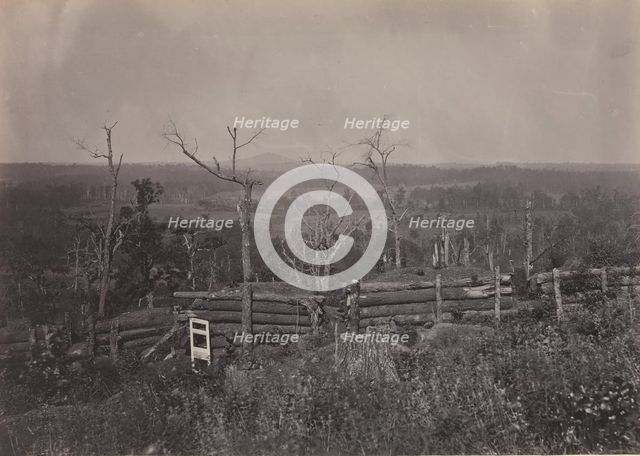 View of Kenesaw Mountain, Georgia, 1860s. Creator: George N. Barnard.