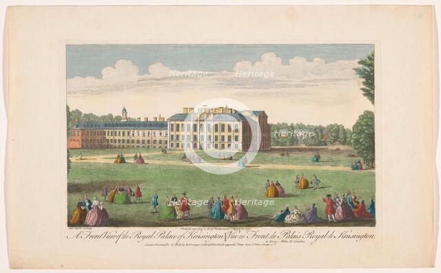 View of Kensington Palace in London, 1751. Creator: Fabr. Parr.