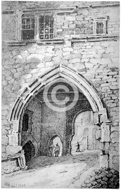 View of King John's Gate in the Abbey of St Saviour, Bermondsey, London, 1807.                       Artist: George Shepherd