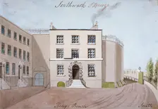 View of King's Bench Prison in St George's Fields, Southwark, London, c1820. Artist: Smith