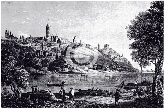 View of Kiev, 1835. Artist: Anonymous  