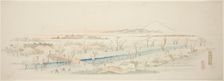 View of Koganei (Koganei no kei), from an untitled series of famous views of the Edo..., c.1839/40. Creator: Ando Hiroshige