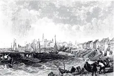 View of Kostroma, ca 1835. Artist: Anonymous