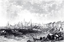 View of Kostroma, ca 1835. Artist: Anonymous