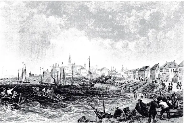 View of Kostroma, ca 1835. Artist: Anonymous  