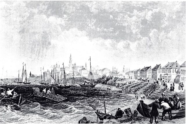 View of Kostroma, ca 1835. Artist: Anonymous  