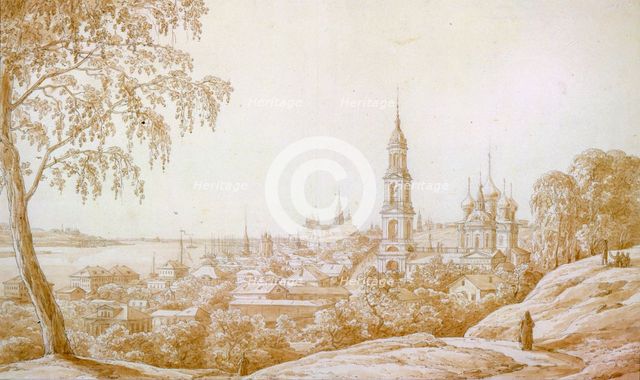 View of Kostroma, Russia, 1838.  Artist: Nikandor Grigorievich Chernetsov
