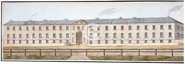 View of Knightsbridge Barracks, Westminster, London, c1810. Artist: Anon