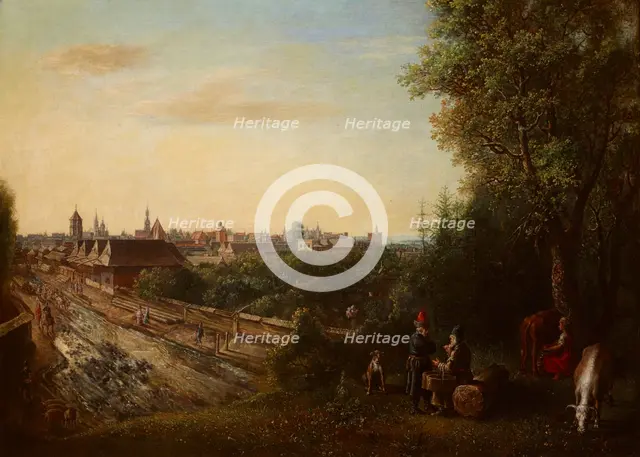 View of Krakow, 1652. Creator: Gottfried Liebalt.