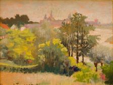 View of Krakow from Zwierzyniec, 1905. Creator: Jacek Malczewski