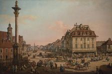 View of Krakowskie Przedmiescie and Sigismund's Column, 1767-1768. Creator: Bellotto, Bernardo (1720-1780)