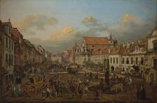 View of Krakowskie Przedmiescie and Sigismund's Column, 1774. Creator: Bellotto, Bernardo (1720-1780)