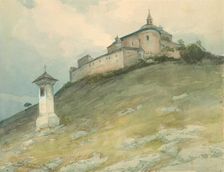 View of Krásna Hôrka Castle, 1923-1928. Creator: Ludovit Cordak