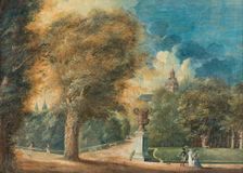 View of Kungstradgarden in Stockholm, 1805. Creator: Axel Fredrik Cederholm