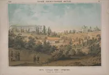 View of Kyiv. The Khreshchatyk, 1860. Creator: Timm, Wassili (George Wilhelm) (1820-1895)