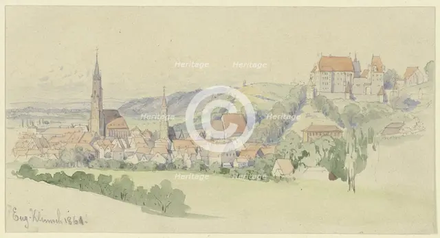 View of Landshut, 1861. Creator: Eugen Johann Georg Klimsch.