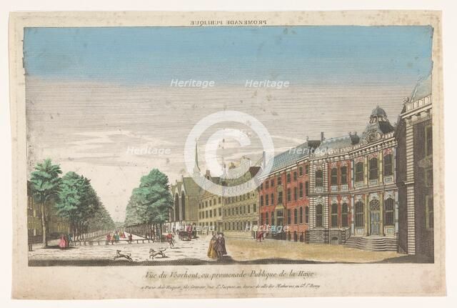 View of Lange Voorhout in The Hague, 1735-1805. Creator: Unknown.