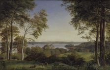 View of Lake Skarre, 1845. Creator: Peter Christian Thamsen Skovgaard