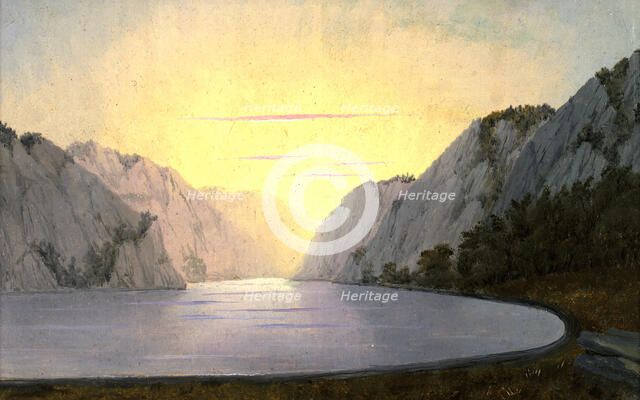 View of Lake Teletskoye. Altai, 1850-1899. Creator: Pavel Mikhailovich Kosharov.