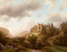 View of Larochette Castle , 1848. Creator: Koekkoek, Barend Cornelis (1803-1862)