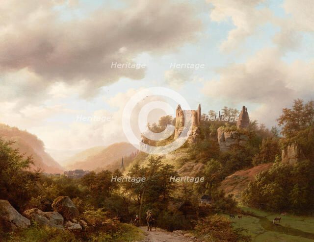 View of Larochette Castle , 1848. Creator: Koekkoek, Barend Cornelis (1803-1862).