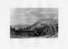 View of Leith Hill c1844.Artist: T Fleming