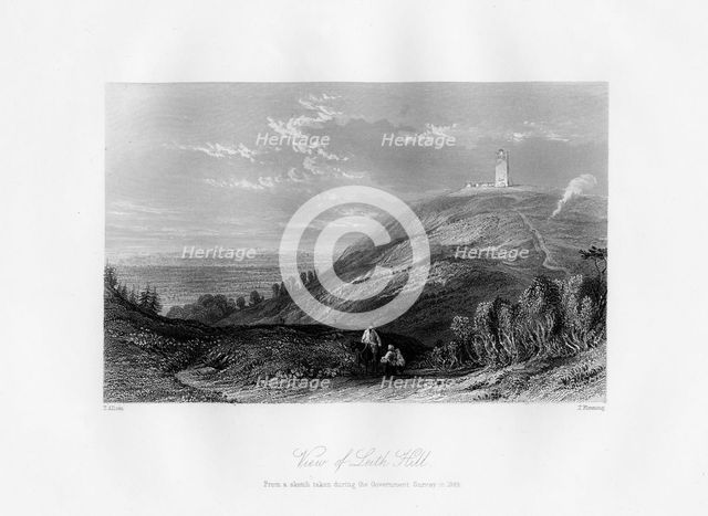'View of Leith Hill', c1844.Artist: T Fleming