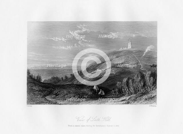 'View of Leith Hill', c1844.Artist: T Fleming