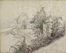 View of Leintwardine, 1932. Artist: Lucien Pissarro