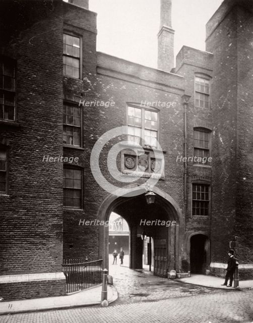 View of Lincoln's Inn Gatehouse, Holborn, Camden, London, 1867. Artist: Society for Photographing the Relics of Old London