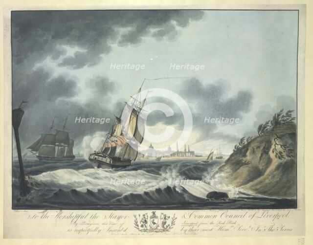 View of Liverpool from the Rock Perch, 1797.  Creator: John Thomas Serres.