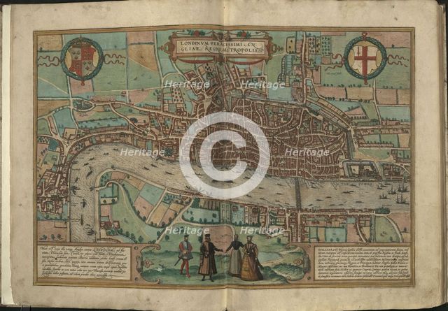 View of London , 1572.
