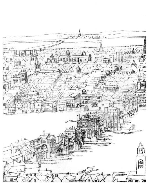 View of London, 16th century (1886). Artist: Unknown