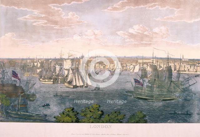 View of London, 1801. Artist: Johannes Swertner