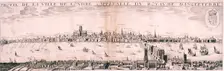 View of London from the south, 1643. Artist: Hugue Picart