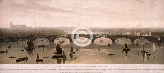 View of London from the South, 1810. Artist: William Daniell