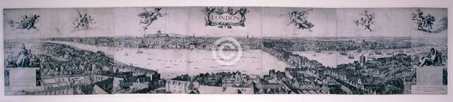 View of London from the south, 1832. Artist: Robert Martin