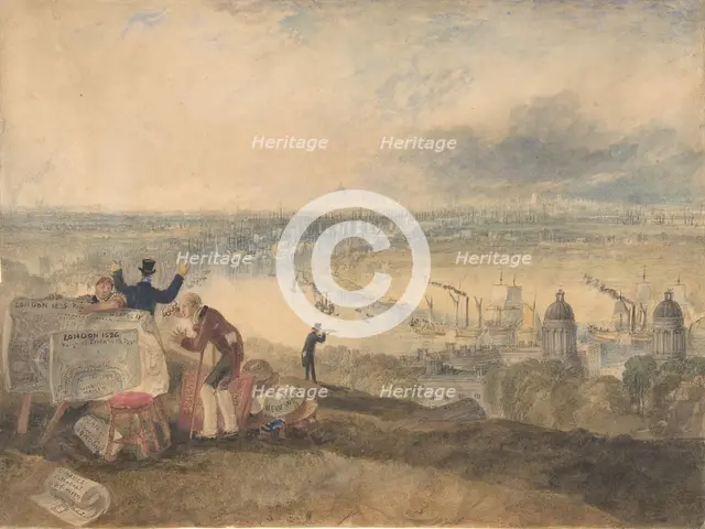 View of London from Greenwich, 1825. Creator: JMW Turner.