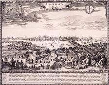 View of London from Southwark, 1710. Artist: Anon
