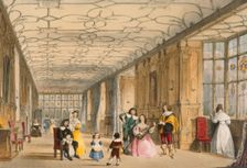 View of Long Hall at Haddon, Derbyshire, c1600. Creator: Joseph Nash (1809-78)
