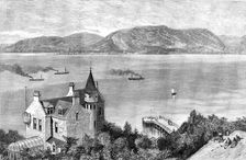 View of Loch Long; opposite Blairmore, with the Clyde dredging-barges depositing foul matter, 1890. Creator: Unknown