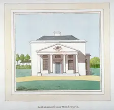View of Lord Stormont's mansion near Wandsworth, London, c1800. Artist: Anon
