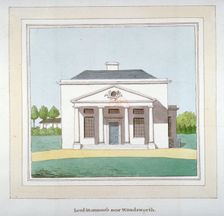 View of Lord Stormont's mansion near Wandsworth, London, c1800. Artist: Anon