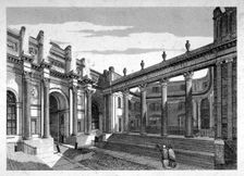 View of Lothbury Court, the Bank of England, City of London, 1809. Artist: J Burnett